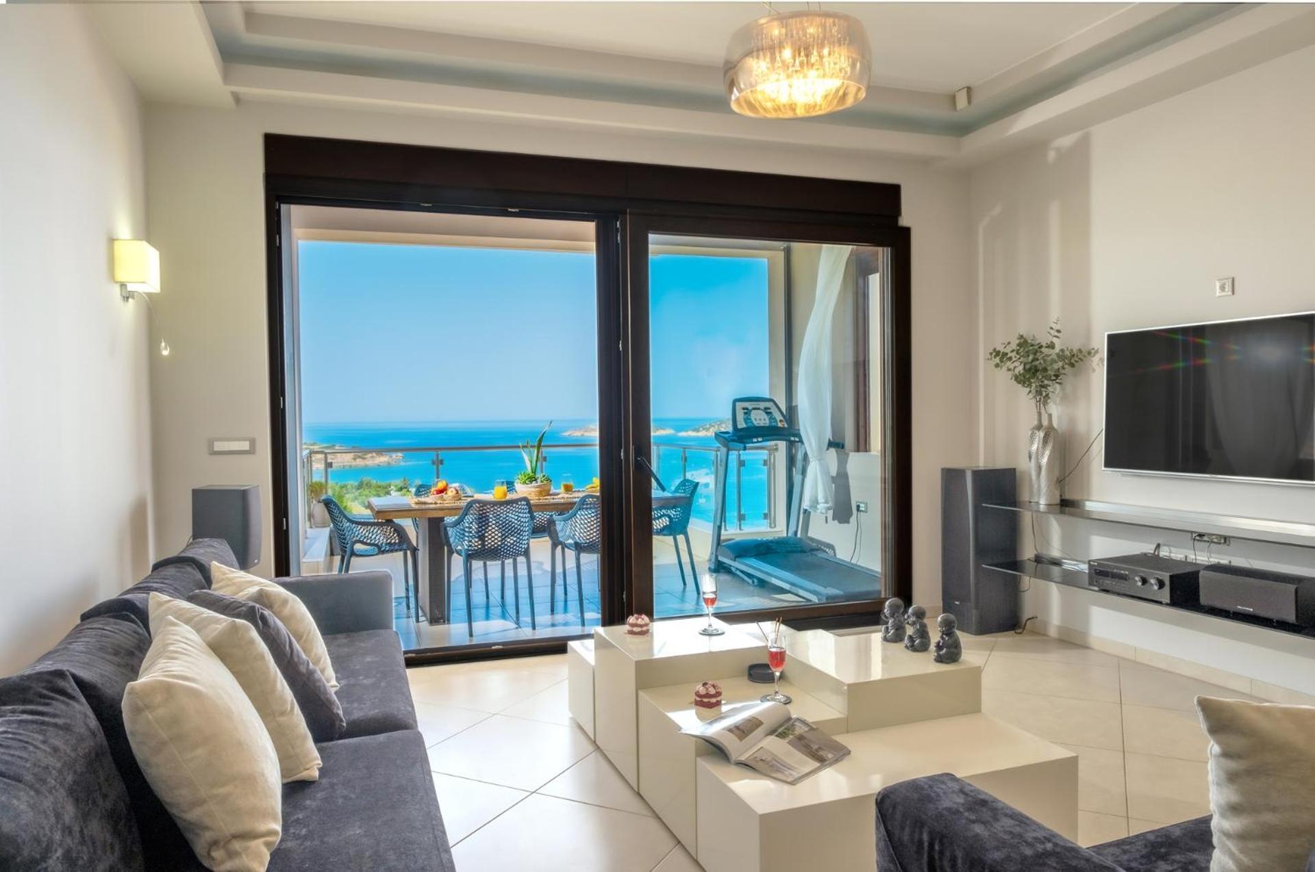 Thea Panoramic Sea View Apartment Ágios Nikólaos Екстериор снимка