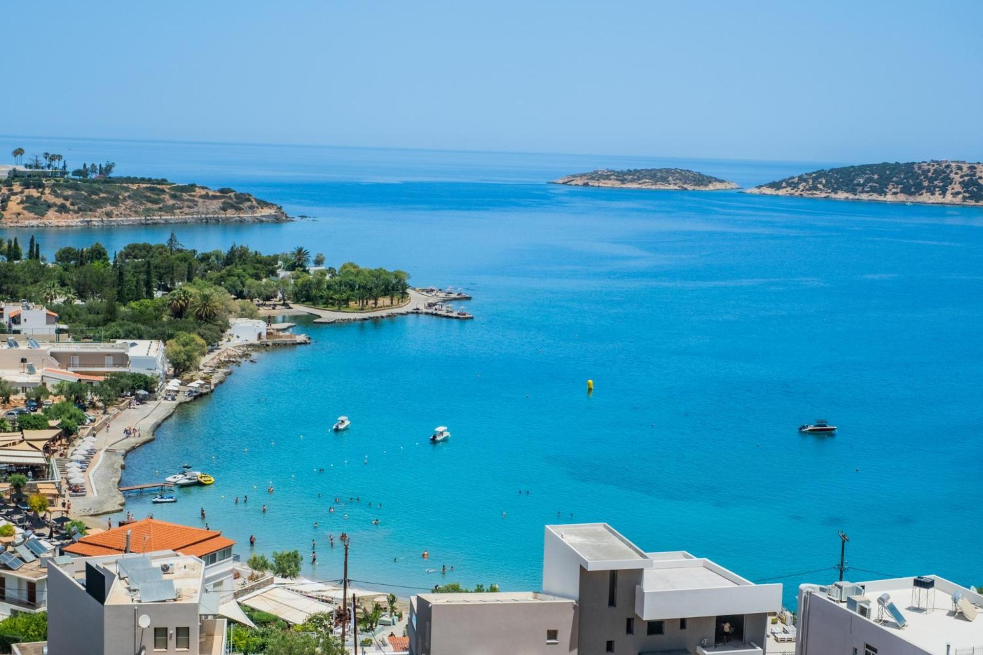 Thea Panoramic Sea View Apartment Ágios Nikólaos Екстериор снимка
